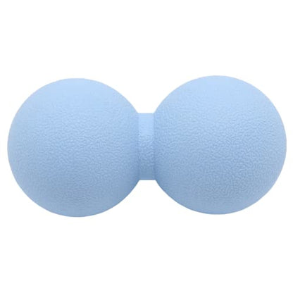 Hard Peanut Massage Ball, Double Lacrosse Massage Ball. Deep Tissue Massage Roller Mobility Ball for Physical Therapy Myofascial Release Muscle Relaxer Acupoint Massage (Blue) | Mobility Massager Tool for Deep Tissue Physical Therapy Myofascial Release Tr