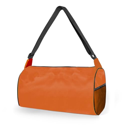 C&F BOGMOST Small Gym Bag for Women & Men,Small Lightweight Duffel Bag Carry On Bags Mini Duffel Travel Bag Waterproof Sports Bags for Workout/Sport/Travel, Orange - color: A2-Orange-Small, size: 15 INCHES
