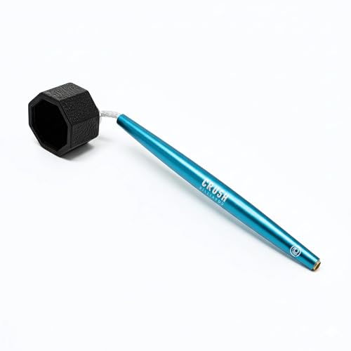 Crush Billiards Aluminum Chalk Holder – Octagon Cue Chalk Case for Predator 1080 Chalk – Upgraded Build with Extra Length & Balanced Weight – Non-Magnetic Billiards Accessory for Pool Players & Pros - color: Blue