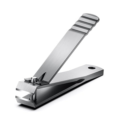 Heavy Duty Straight Blade Nail Clippers for Thick Toenails, Professional Stainless Steel Fingernail Toenail Clippers Trimmers - Thick Wide Jaw Toe Nail Clippings for Seniors, Men & Women - Silver - color: Silver