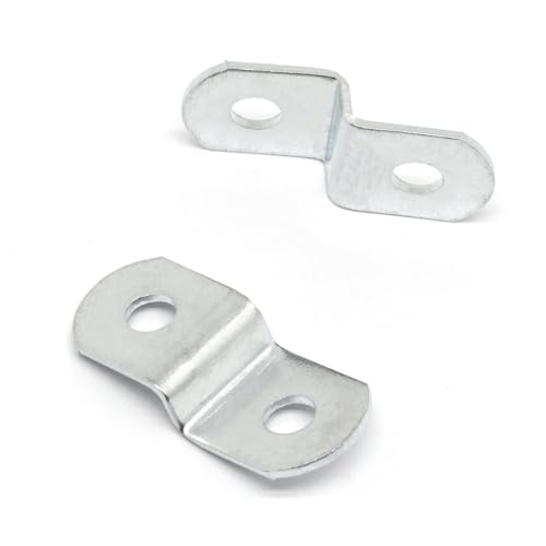 Offset Clips for Picture Framing, Z-Shape Canvas Mounting Clips with Mounting Hole, with Screws (20pcs, 5mm) - size: 5mm