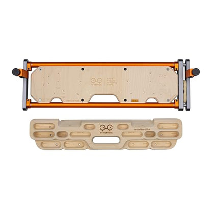 YY Vertical VerticalBase + VerticalBoard One – Universal No-Drill Hangboard Training Bundle for Climbing at Home | Adjustable, Stable & Tool-Free Setup