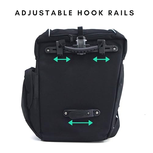 Vincita Bike Pannier Hardware DIY Mounting Attachment Kit for 20mm Racks | One Complete Attachment Set to Convert Any Bag or Backpack for Bicycle Racks - size: Rack Diameter Up to 20mm