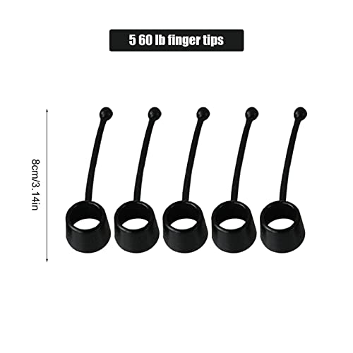 Elastic Silicone Finger Strengthener, 5 Hand Exerciser, Recovery Physical Equipment Workout Extension, Hand Grip Trainer Strength Stretching Rehabilitation - size: 60 lbs 5 finger cots