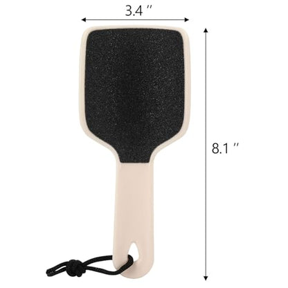 2 Pcs Curved Foot File Callus Remover for Feet, Double Sided Heel File Scraper U Shaped Foot Scrubber Dead Skin Remover - color: Green&yellowish