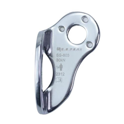 5pc/10pc 30KN Climbing Bolt Hanger, Rock Climbing Anchor for 12 mm / 3/8" Bolt, Stainless Steel Climbing Anchor Bolt, for Climbing Rappelling Rescue