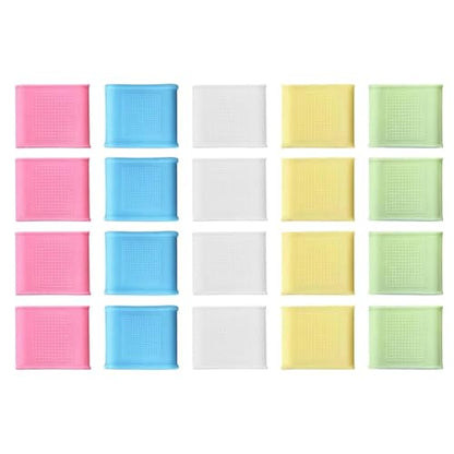 20 Pieces Silicone Finger Sleeves Non Slip Protector Reusable Thumb Brace Soft Cover Anti Slip Design for Enhanced Grip Suitable for Basketball Golf T, L