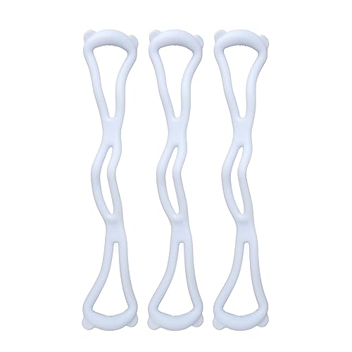 Shoulder Exercise Elastic Rope 8 Shaped Fitness Resistance Band Comfortable Portable Anti Slip Rugged for Home Gym Body Shaping Blue 3Pcs