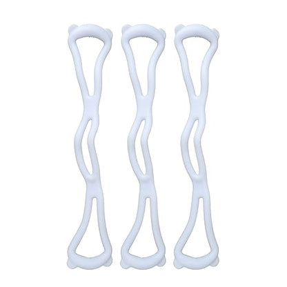 Shoulder Exercise Elastic Rope 8 Shaped Fitness Resistance Band Comfortable Portable Anti Slip Rugged for Home Gym Body Shaping Blue 3Pcs