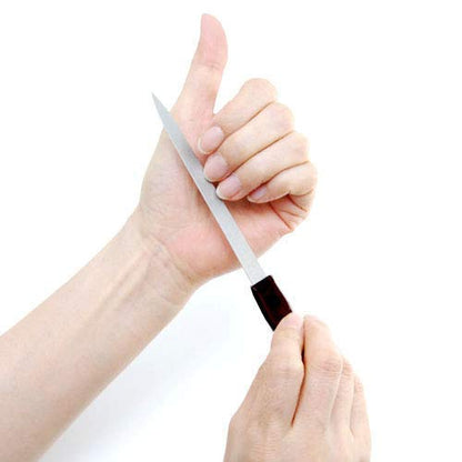 Pinkee's (2 Pack) 6 inch Stainless Steel Metal Nail File for Fingernails, Toenails, Scraping, Strengthening, Finger Manicure File
