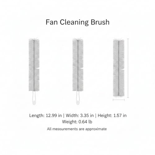 Fan Cleaning Brush, Slim PP Plastic Duster with Long Handle for Ceiling Blades and Tight Gaps, High Dusting Tool from Floor - color: Blue