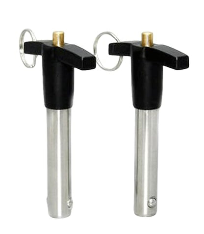 1Pc Stainless Steel T - Handle Lock Pins, 1/4"~1/2" Pin Dia. 2"~4" Usage Length Push-Button Quick Release Pin Safety Pin Handle Stop Pin with Lanyard Cable (Pin Dia(MM):6.35, Usage Length(MM):40) - size: Usage Length(MM):40