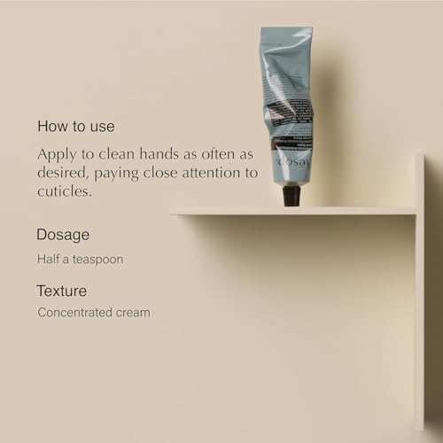 Aesop Reverence Aromatique Travel Size Hand Balm | Lotion that Gently Exfoliates Dry Hands + Nourishes with Macadamia Seed Oil and Shea Butter | 2.4 oz / 75 mL - style: Reverence