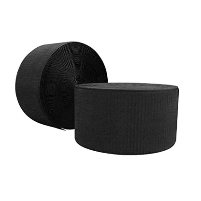 Envirolite Hook Fastener | 4" Wide, 42' Long | Gymnastics and Cheer Mat Tape | Nylon Hook for Carpet Bonded Foam Seams - Black - style: Black