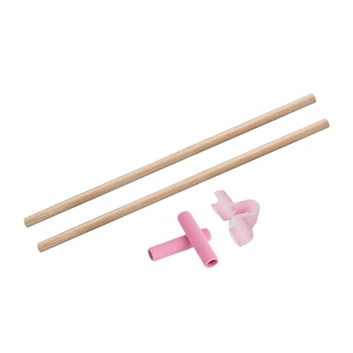 Menolana 2Pcs Yoga Rod Back Stretcher Open Shoulder Added Mobility Wooden Exercise Rod Stretching Rod for Balance Dance Gymnasts