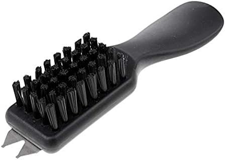 Black Golf Shoes Cleaner Brush with Shoe Horn Handle Dirt Mud Remover Suit for Golf Club Home Using Cleaning Tool 1PCS