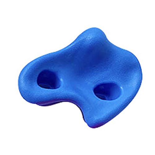 CHICIRIS 12PCS Rock Climbing Holds, PE Ergonomic Comfortable Hand Feeling Wall Grips with High Strength Screws and Wrench Tools, for Indoor Outdoor Kids Adults Training - color: Blue