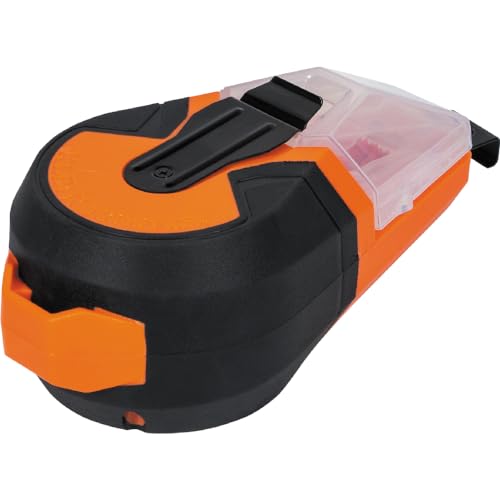 Klein Tools CHLK50B Chalk Line, 50-Foot Auto Retractable Reel with High Visibility Blue Chalk, Mess-Free Storage and Easy Tension Control - color: Blue, style: Blue Auto Retracting