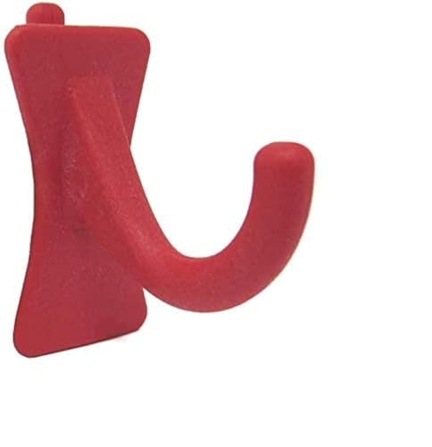 PegPro® J Hooks Kit for Standard “Wood Fiber” pegboard – Durable Plastic Pegboard Hooks - for Garage, Kitchen, Craft Room, and More (J Hook - 24 Pack, Red) - color: Red, size: J Hook - 24 Count