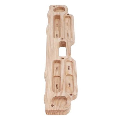 CHICIRIS Hangboard Training Board, Wooden Rock Climbing Training Equipment for Finger Strength and Grip, with Anti Slip Texture for Beginners and Advanced Climbers