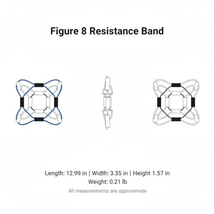 Figure 8 Resistance Band with Handles for Upper Body Exercise, TPE Exercise Loop for Arm and Shoulder Movement, Portable Fitness Gear (1 Pack) - color: Pink