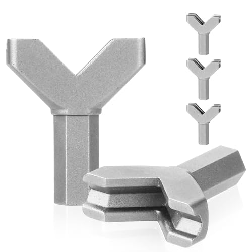3pcs Hooks Driver Y Shape, Carbon Steel Power Wing Nut Driver Bit Set Practical Slot Wing Nuts Drill Bit Socket Tool Eye Y Cup Hook Driver for Wall and Ceiling Hook Screw Installation