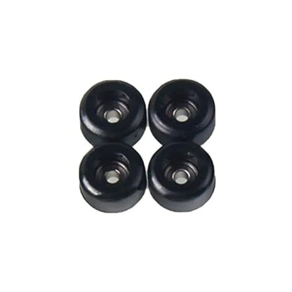 Fingerboard Wheels 10Set Professional PU+Metal Urethane CNC Bearing Wheel for Wooden Fingerboard Wheels(-BK) - color: -Bk
