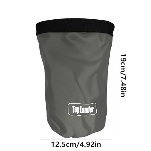 Rock Climbing Bag Anti-Slip Multifunctional Flexible | Waterproof for Climbing Bouldering Gymnastics Fitness Weight-Lifting Strongman Gym Workout Bouldering Chalk Pouch Climbing - color: Gray powder bag + D-shaped buckle