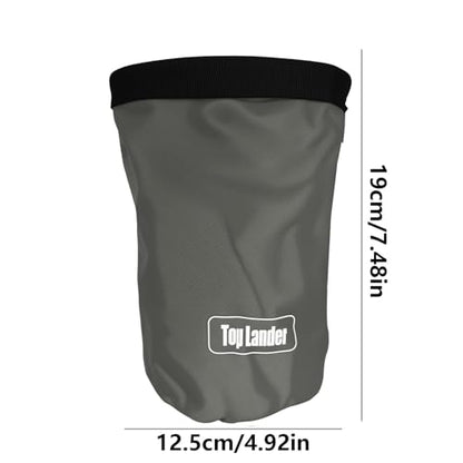 Rock Climbing Bag Anti-Slip Multifunctional Flexible | Waterproof for Climbing Bouldering Gymnastics Fitness Weight-Lifting Strongman Gym Workout Bouldering Chalk Pouch Climbing - color: Gray powder bag + D-shaped buckle