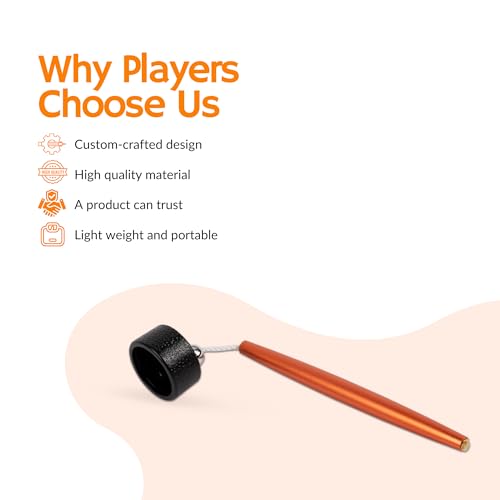 Aluminum Circle Pool Chalk Holder - Use with TAOM Pyro or TAOM V10 Chalk - Slip-in Pocket Pool Cue Chalk Holder - Cover Billiard Supplies - Snooker Accessory Chalk - color: Orange