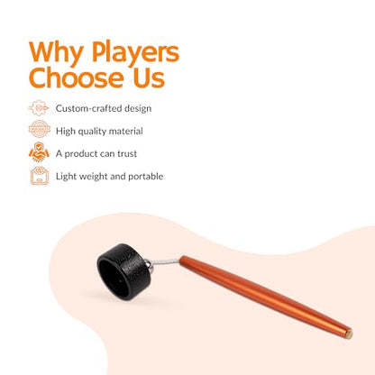 Aluminum Circle Pool Chalk Holder - Use with TAOM Pyro or TAOM V10 Chalk - Slip-in Pocket Pool Cue Chalk Holder - Cover Billiard Supplies - Snooker Accessory Chalk - color: Orange