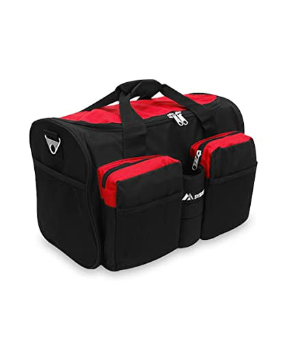 Everest unisex-adult Gym Bag With Wet Pocket ,Red, One Size - color: Red