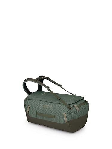 Osprey Transporter Lightweight Travel Duffel Bag - Extra Large Water Resistant Durable Gear Bag for Men and Women - color: Pine Leaf/Earl Grey, style: 40l