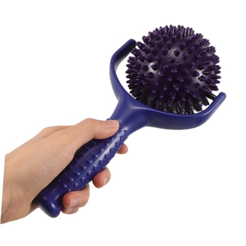 Veemoon Handheld Yoga Massage Stick with Large Spiky Balls Portable Muscle Roller for Shoulder and Leg Massage for Athletes and Muscle Relaxation