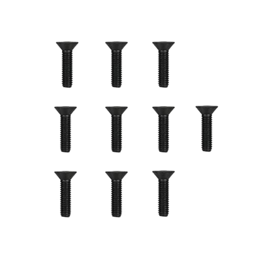 Atomik Climbing Holds Set of 10 Flat Head 1-1/4 inch Indoor Bolts - size: 10 Pack 1.25 in. Flat Head