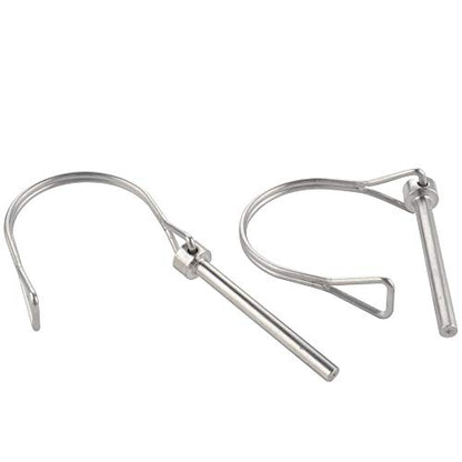 2 Pack Safety Coupler Pin 0.197" x 1.97"(5mm x 50mm), Full Marine Grade 316 Stainless Steel Heavy Duty Shaft Locking Pin