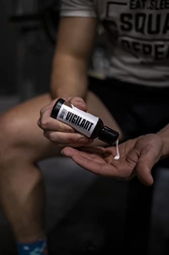 Vigilant Liquid Chalk | Liquid Sports Chalk | No-Mess, Superior Grip, Sweat-Free Hands for Weightlifting, Gym, Rock Climbing, Gymnastics, Crossfit, & Bodybuilding
