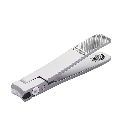 Made in Solingen, Germany - Apexay Professional Nail Clipper – Surgical Stainless Steel | Travel-Size Manicure & Pedicure Tool in Genuine Leather Case | Ethically Made in Solingen, Germany. (Grey) - color: Grey