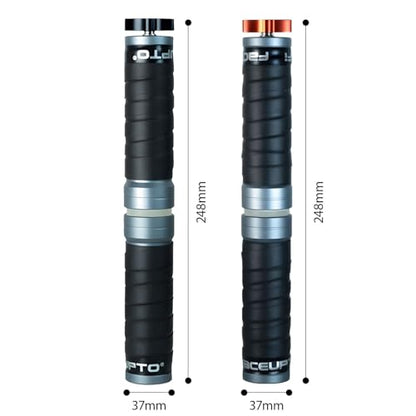 Portable Wrist Roller and Forearm Builder Built From Aluminum Alloy and Stainless Steel ° Rotating Hand Exerciser - color: Black