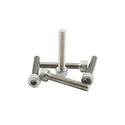 20 PCS Socket Head Cap Screws, TTZEZE 304 Stainless Steel Metric Machine Bolts Hex Socket Screw, Socket Drive Bright Finish Full Machine Threads for Shelf Chair Desk Install Repair (M5x10mm) - color: M5, size: 10mm