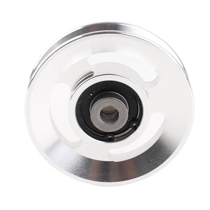 TROUVAILLE Bearing Pulley Wheel, 90mm Aluminum Cable Pulley Wheel, Maximum 660LBS Load, Power Rack Pulley Attachment for Gym Equipment