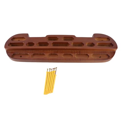 RiToEasysports Wooden Climbing Hangboard, Multiple Finger Hold Depths and Lengths Fingerboard for Home Gym Training, Rock Climbing Strength Building for Beginners and Athletes
