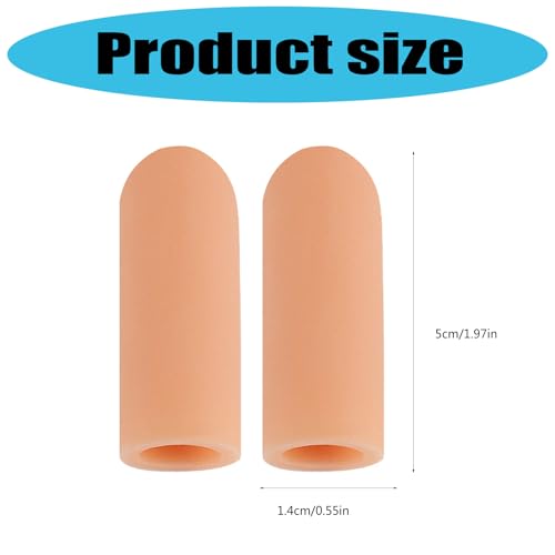 2pack Durability Finger Protecting Sleeves Comfortable Elastic Protectors for Work Sports Home Activity Sports Protectors