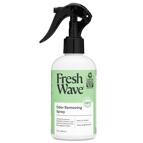 Fresh Wave Original Room and Fabric Air Freshener Spray, 8 oz | Plant-based formula, Pet-safe and people-safe, Fabric and room deodorizer , For upholstery, carpets, shoes, and pet bedding - size: 8 Fl Oz (Pack of 1)