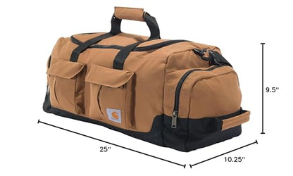 Carhartt 40L Utility Duffel, Heavy-Duty Gear Bag for Jobsite, Gym, & Travel, Duffel Bag (Carhartt Brown), 40L - color: Duffel Bag (Carhartt Brown)