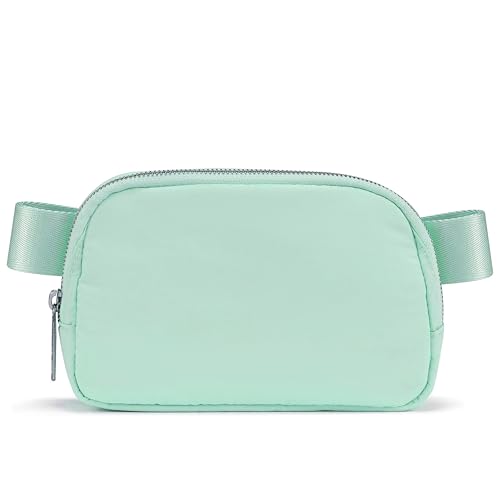 YOSHUYUKI Fanny Pack Crossbody Bag Trendy Waterproof Small Cross Body Purse for Women Men Fashion Waist Packs Mini Belt Pouch Chest Bum Hip Bag Lulu Dupes for Travel Vacation Running Matcha Cream - color: Matcha Cream