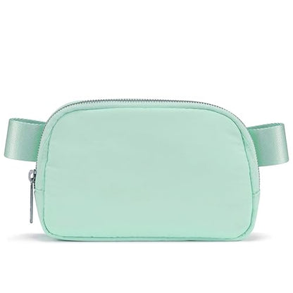 YOSHUYUKI Fanny Pack Crossbody Bag Trendy Waterproof Small Cross Body Purse for Women Men Fashion Waist Packs Mini Belt Pouch Chest Bum Hip Bag Lulu Dupes for Travel Vacation Running Matcha Cream - color: Matcha Cream