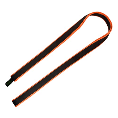 25mm Climbing Sling Runner- 29kN CE Tubular Webbing- Heavy Duty Strap for Arborist, Firefighter Rescue, Rock Climbing, Rappelling, Rigging, Swing,Hanging,Yoga Hammock,Tree Work - color: orange, size: 90cm / 36inch | Pack of 1