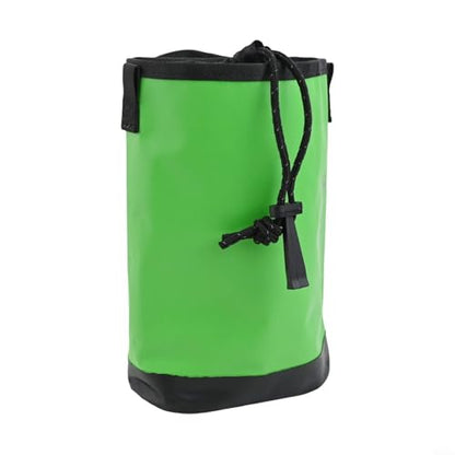 Climbing Tool Bag With Adjustable Waist Belt, 5L Rock Climbing Gear Pouch For Rope And Chalk, Water Resistant Polyester Storage Bag With Quick Draw Tower Design For(Green) - size: Green