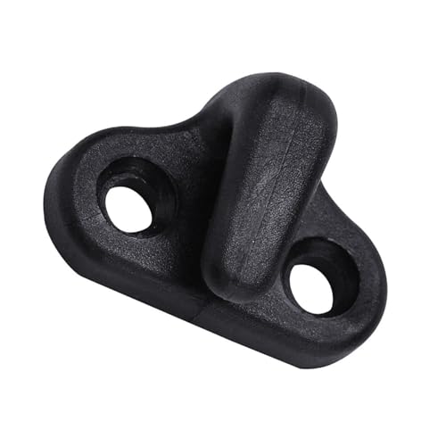 4 Black Double Hole Lashing Hooks for Kayak Canoe Boat with Stainless Steel Screws Boating Accessories Marine Gear Kayak Hardware